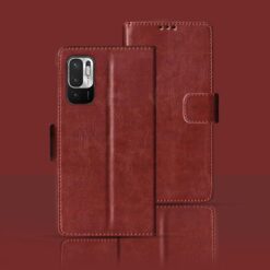 Redmi Note 10T 5G flip cover | M2103K19I flip cover | Brown