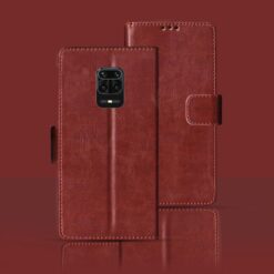 Redmi Note 10 Lite flip cover | M2002F4LG flip cover | Brown