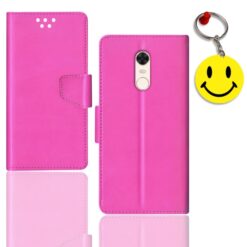 Redmi Note 5 flip cover for girl | MZB5917IN flip cover for girl | Free Smiley Keychain | ND_12