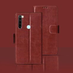 Redmi Note 8 flip cover | M1908C3JH flip cover | Brown