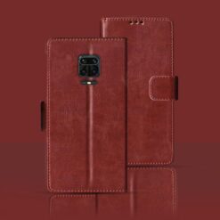 Redmi Note 9 Pro flip cover | M2003J6B2G flip cover | Brown