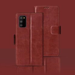 Samsung A02S flip cover | SM-A025F flip cover | Brown