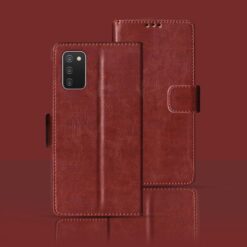 Samsung A03S flip cover | SM-A037F flip cover | Brown