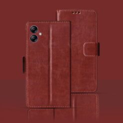 Samsung A04E flip cover | SM-A042F flip cover | Brown