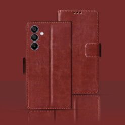 Samsung A15 5G flip cover | SM-A156ELBPINS flip cover | Brown