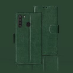 Samsung A21 flip case | SM-A215U flip case | Green