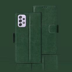 Samsung A72 flip case | SM-A725F flip case | Green