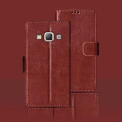 Samsung A7 flip cover | SM-A700F flip cover | Brown