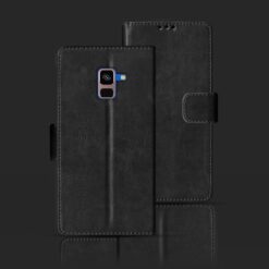 Samsung A8 Plus foloding cover | SM-A730F foloding cover | Black