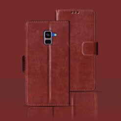 Samsung A8 Plus flip cover | SM-A730F flip cover | Brown