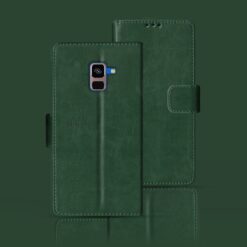 Samsung A8 Plus flip case | SM-A730F flip case | Green