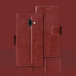 Samsung J6 Plus flip cover | SM-J610F flip cover | Brown