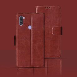 Samsung M11 flip cover | SM-M115F flip cover | Brown