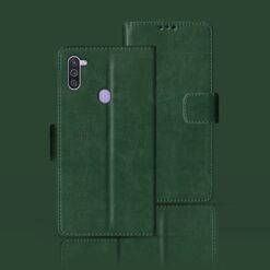 Samsung M11 flip case | SM-M115F flip case | Green