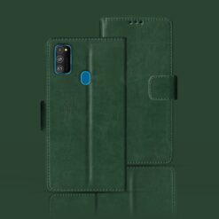 Samsung M21 flip case | SM-M215F flip case | Green