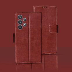 Samsung M32 5G flip cover | SM-M326B flip cover | Brown