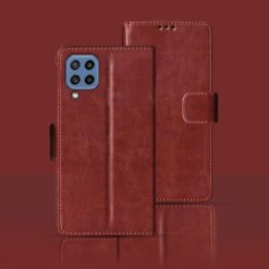 Samsung M32 flip cover | SM-M325FV flip cover | Brown