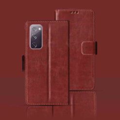 Samsung S20 FE 5G flip cover | SM-G781B flip cover | Brown