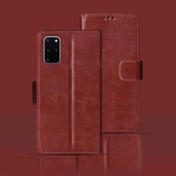 Samsung S20 Plus flip cover | SM-G985 flip cover | Brown