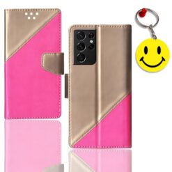 Samsung S21 Ultra 5G flip case | SM-G998B flip case | Free Smiley Keychain | ND_09