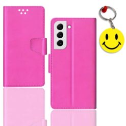 Samsung S22 Plus flip cover for girl | SM-S906B flip cover for girl | Free Smiley Keychain | ND_12