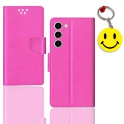 Samsung S23 5G flip cover for girl | SM-S911B flip cover for girl | Free Smiley Keychain | ND_12