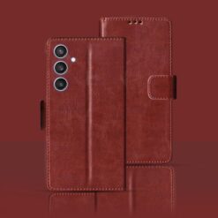 Samsung S23 FE 5G flip cover | SM-S711BLGCINS flip cover | Brown