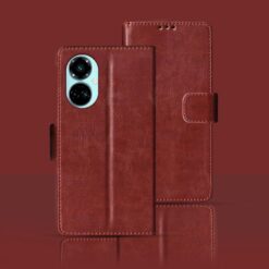 Tecno Camon 19 PRO flip cover | CI8 flip cover | Brown