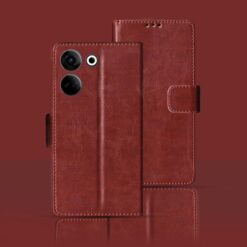 Tecno Camon 20 5G flip cover | CK6 flip cover | Brown