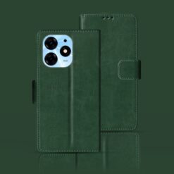 Tecno Spark 10 Pro flip case | KI7 flip case | Green