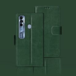 Tecno Spark 7 Pro flip case | KF8 flip case | Green