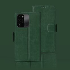 Tecno Spark 8C flip case | KG5k flip case | Green