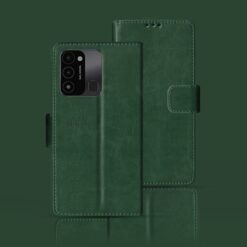 Tecno Spark 9 flip case | KG5P flip case | Green
