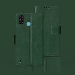 Tecno Spark Go 2020 flip case | KE5 flip case | Green