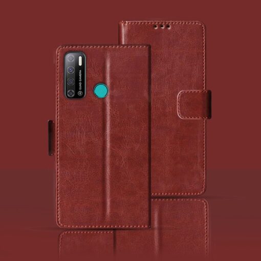 Tecno Spark Power 2 flip cover | LC8 flip cover | Brown