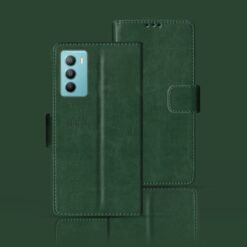 Vivo T1 44w flip case | V2153 flip case | Green