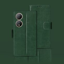 Vivo T2 5G flip case | V2240 flip case | Green