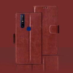 Vivo V15 flip cover | 1819 flip cover | Brown