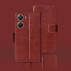 Vivo V29e 5G flip cover | V2303 flip cover | Brown