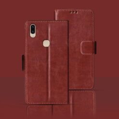 Vivo V9 Pro flip cover | 1851 flip cover | Brown