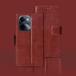 Vivo Y100I 5G flip cover | V2279A flip cover | Brown