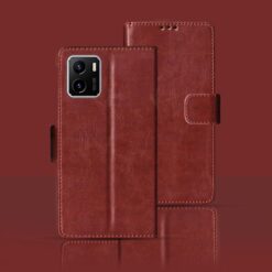 Vivo Y15s flip cover | V2120 flip cover | Brown