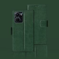 Vivo Y16 flip case | V2204  flip case | Green