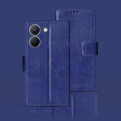 Vivo Y36 5G Pouch cover | V2247 Pouch cover | Blue