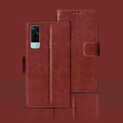 Vivo Y53s flip cover | V2058 flip cover | Brown