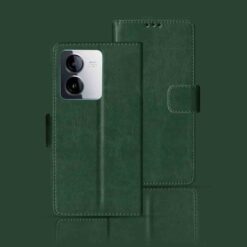 Vivo Y78T 5G flip case | 78T flip case | Green