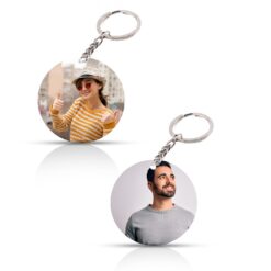 Personalized Keychain Custom Photo Round Keychain